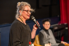 Festival Director, Michaela Bolzan interviews Catherine McKinnon about her thrilling new novel about love, war and friendship. Photo by Greg Jackson.