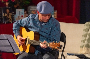 Composer Monique diMattina, alongside musicians Steve Grant and Sam Lemann who performed an exclusive live preview of STELLA: The Miles Franklin Story. Photo by Greg Jackson.