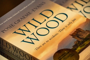 Posie Graeme-Evans' novels at SHWF 2023. Photo by Greg Jackson. 