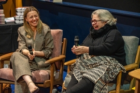 Posie Graeme-Evans and Kylie Needham at SHWF 2023. Photo by Greg Jackson. 