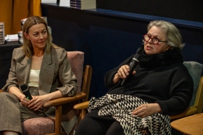 Posie Graeme-Evans and Kylie Needham at SHWF 2023. Photo by Greg Jackson. 