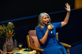 Tracey Spicer AM at SHWF 2023. Photo by Greg Jackson.