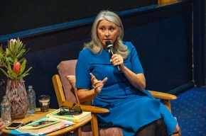 Tracey Spicer AM at SHWF 2023. Photo by Greg Jackson.