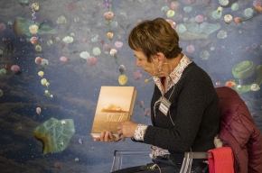 Kate Evans interviews Kristina Olsson about her latest book, Shell. Photo by Greg Jackson. 