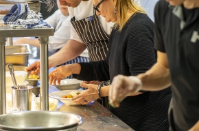 Behind-the-scenes at the SHWF Literary Lunch 2019. Photo by Greg Jackson.