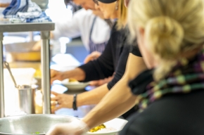 Behind-the-scenes at the SHWF Literary Lunch 2019. Photo by Greg Jackson.