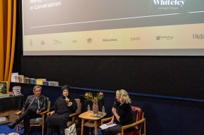 Wendy Whiteley and Ashleigh Wilson at SHWF 2023. Photo by Greg Jackson.