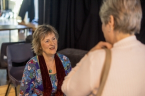Robyn Cadwallader signs copies of her latest book, Book of Colours. Photo by Greg Jackson.