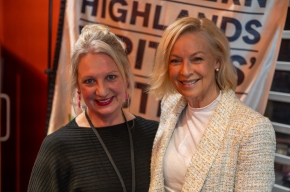 Michaela Bolzan and Liz Hayes at SHWF 2024. Photo by Greg Jackson.