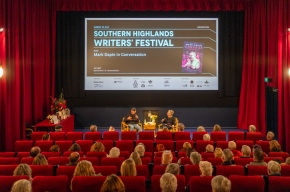 Mark Dapin at SHWF 2024. Photo by Greg Jackson.