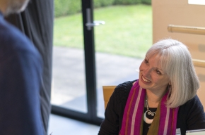 Joyce Morgan signs copies of her book Martin Sharp – His Life and Times. Photo by Greg Jackson.
