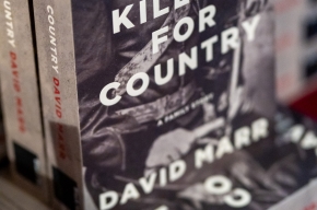 David Marr's new book at SHWF 2024. Photo by Greg Jackson. 