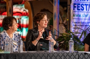 Jaclyn Booton, Executive Director of the Stella Prize. Photo by Greg Jackson. 