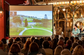 Watching The Charlotte Project video. Photo by Greg Jackson. 