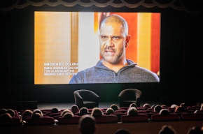 Screen shot from the documentary Araatika! Rise Up. Photo by Greg Jackson. 