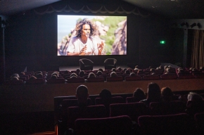 Screen shot from the documentary Araatika! Rise Up. Photo by Greg Jackson. 