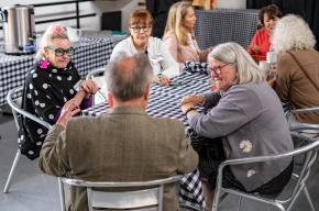 Coffee break at SHWF 2022. Photo by Greg Jackson.
