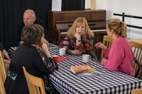 Coffee break at SHWF 2022. Photo by Greg Jackson.