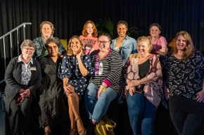 Kirli Saunders OAM and friends at SHWF 2022. Photo by Greg Jackson. 